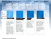 Tablet Screenshot of daviswebdesigns.co.uk